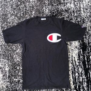 Champion black short sleeve tee